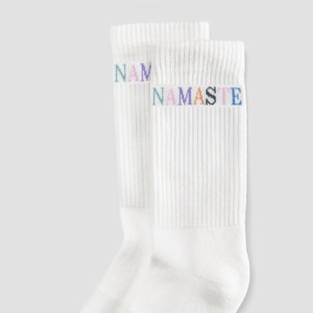 Yoga Sportsocken Namaste 2.0 Bio Baumwolle Ava - weiß Yoga Sportsocken Namaste 2.0 Bio Baumwolle Ava - weiß – AI GENERATED / KI-GENERIERT