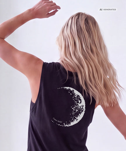 Yoga Tank 2.0 Lunar Rebel Bio Baumwolle Tencel™ Tara - schwarz Yoga Tank 2.0 Lunar Rebel Bio Baumwolle Tencel™ Tara - schwarz – AI GENERATED / KI-GENERIERT