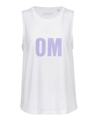 Yoga Athletic Tank 2.0 OM Bio Baumwolle Tencel™ Tara - weiß Yoga Athletic Tank 2.0 OM Bio Baumwolle Tencel™ Tara - weiß – AI GENERATED / KI-GENERIERT