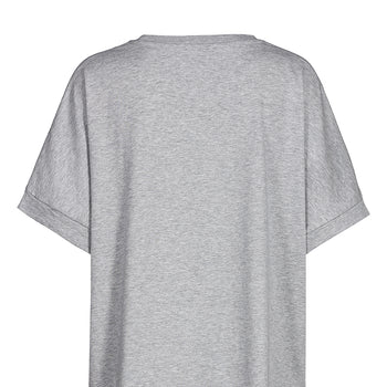 Boxy T-Shirt Shanti Bio Baumwolle - grau melange | color:grau melange |yoga boxy t-shirt shanti grau melange