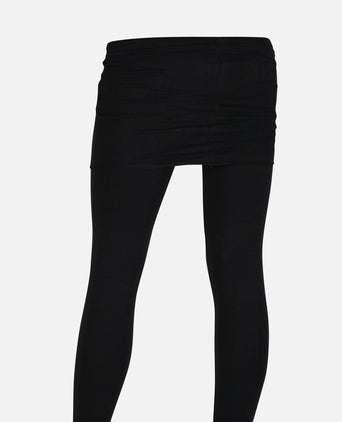 Basic Skirt Pants Bio Baumwolle - schwarz | color:schwarz |leggings mit rock schwarz baumwolle