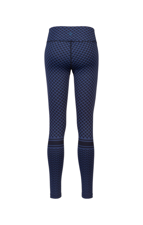 | color:blau |yoga leggings blau keffiah