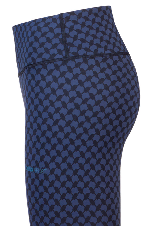 | color:blau |yoga leggings blau keffiah