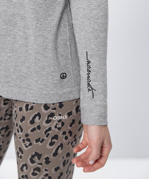 | color:grau |yoga longsleeve namaste grau |yoga kleidung