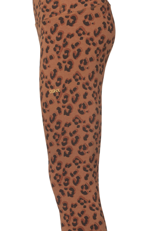 | color:braun |yoga leggings leo braun bio baumwolle tencel