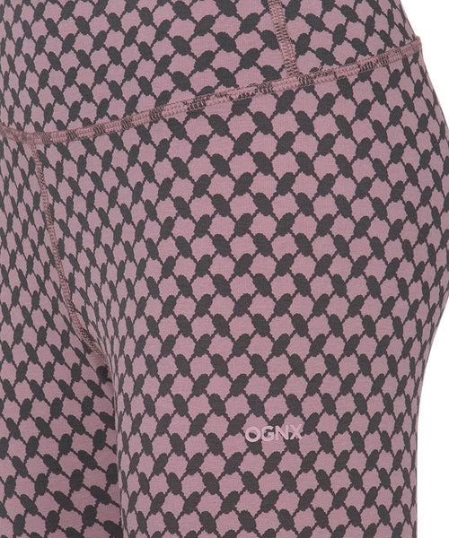 color:rosa |yoga leggings bio baumwolle keffiah rosa
