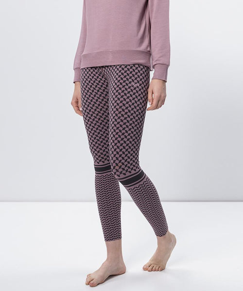 color:rosa |yoga leggings bio baumwolle keffiah rosa