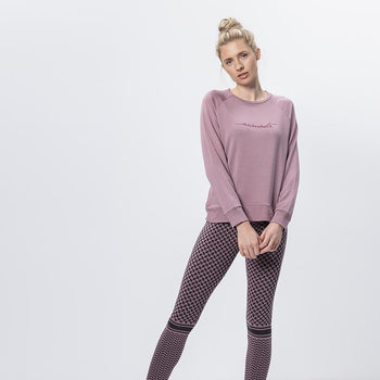 Leggings Keffiah Bio Baumwolle - rosa color:rosa |yoga leggings bio baumwolle keffiah rosa