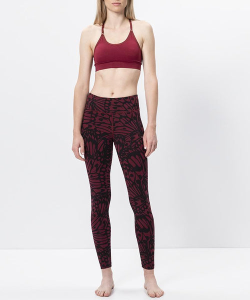 | color:rot |yoga leggings rot bio baumwolle |yoga leggings blickdicht