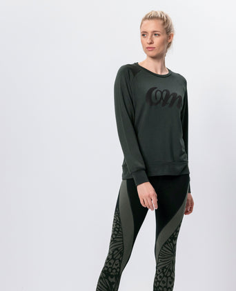 Lounge Sweater OM Tencel™ - grün | color:grün |yoga pulli OM lenzing grün