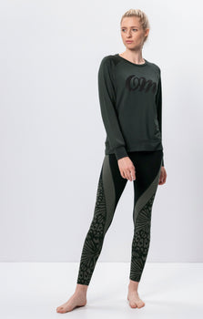 Lounge Sweater OM Tencel™ - green | color:grün |yoga pulli OM lenzing grün