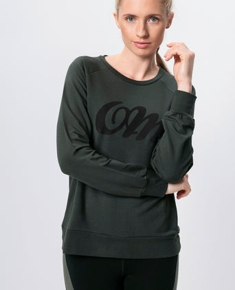 Lounge Sweater OM Tencel™ - green | color:grün |yoga pulli OM lenzing grün