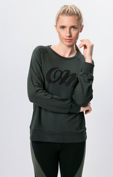 Lounge Sweater OM Tencel™ - green | color:grün |yoga pulli OM lenzing grün