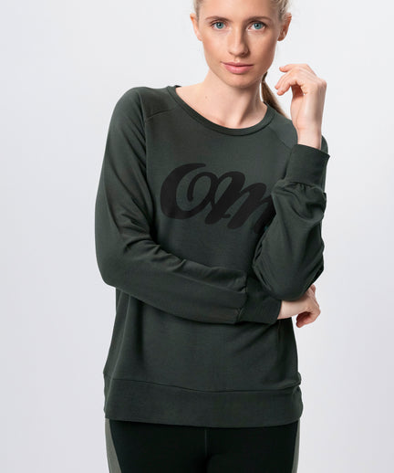 Lounge Sweater OM Tencel™ - green | color:grün |yoga pulli OM lenzing grün