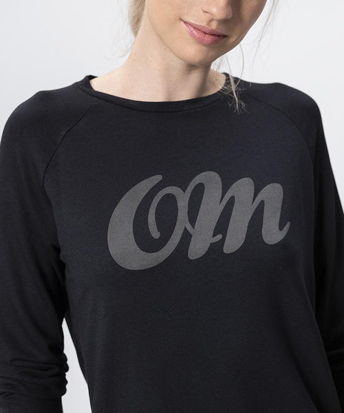 | color:black |yoga sweater black tencel OM