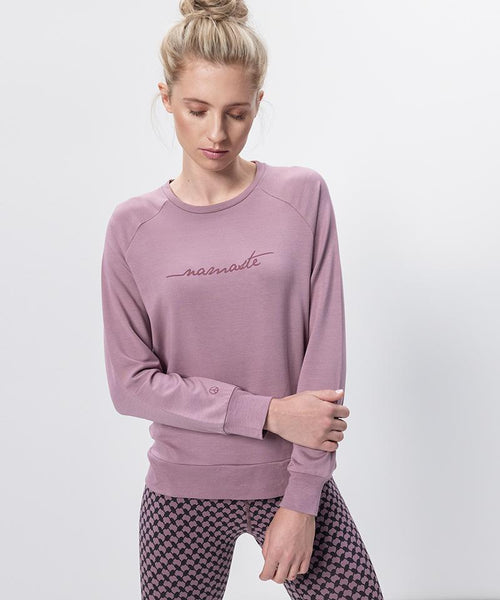 | color:pink |yoga sweater namaste pink tencel