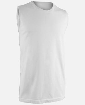 Air Tank polyester ♻️ - white | color:weiss |yoga tank männer weiss