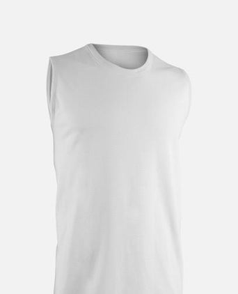 Air Tank polyester ♻️ - weiss | color:weiss |yoga tank männer weiss