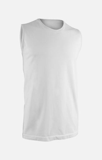 Air Tank polyester ♻️ - white | color:weiss |yoga tank männer weiss