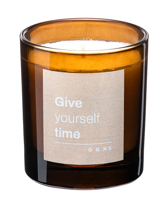 Sustainable scented candle Give Yourself Time | color:braun |nachhaltige Duftkerze |Yogakerze