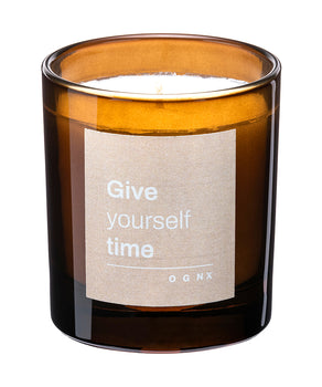 Sustainable scented candle Give Yourself Time | color:braun |nachhaltige Duftkerze |Yogakerze