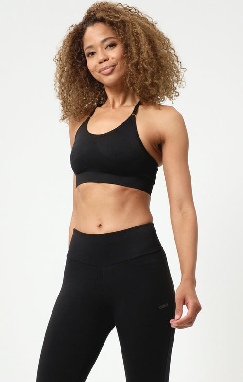 | color:schwarz |yoga bh schwarz mittlerer halt