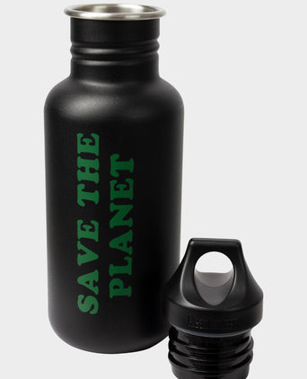 Drinking Bottle Save the Planet | color:schwarz |trink flasche nachhaltig