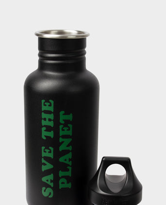 Drinking Bottle Save the Planet | color:schwarz |trink flasche nachhaltig