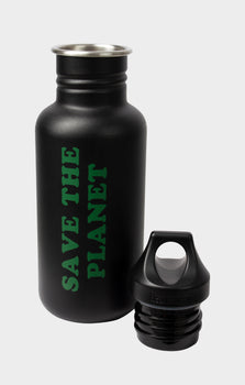 Drinking Bottle Save the Planet | color:schwarz |trink flasche nachhaltig