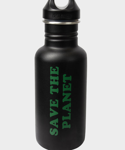 Drinking Bottle Save the Planet | color:schwarz |trink flasche nachhaltig