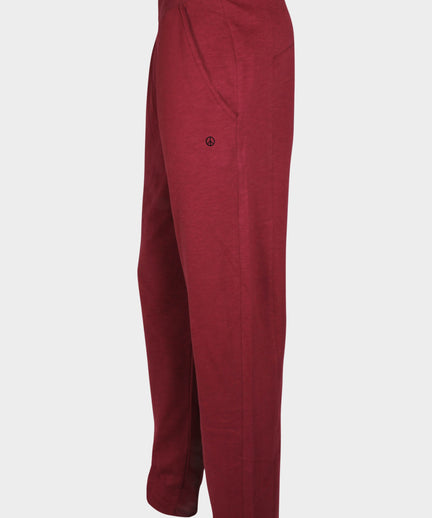 Fitted pants organic cotton - red | color:rot |yoga hose männer rot