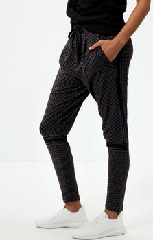 Harem Pants Keffiah Bio Baumwolle - grau | color:grau |yoga harem pants keffiah grau |yoga kleidung