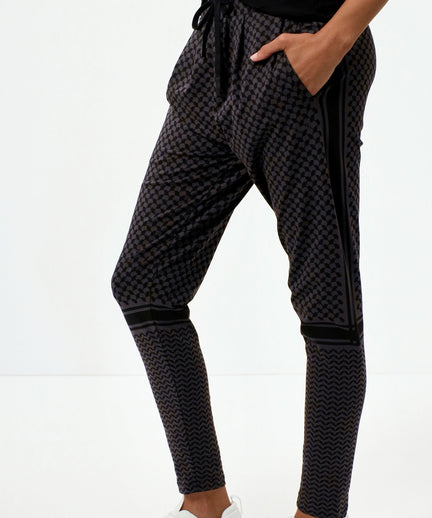 Harem Pants Keffiah organic cotton - gray | color:grau |yoga harem pants keffiah grau |yoga kleidung