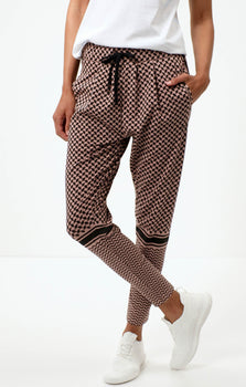 Harem Pants Keffiah Bio Baumwolle - rosa | color:rosa |yoga harem hose keffiah muster |yoga kleidung