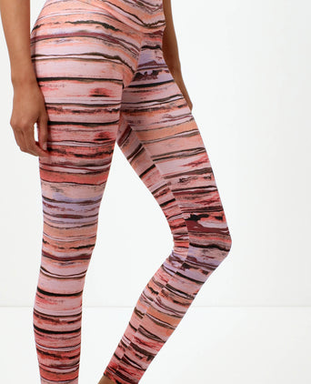 Leggings watercolor organic cotton - pink | color:rosa |yoga leggings rosa bio baumwolle