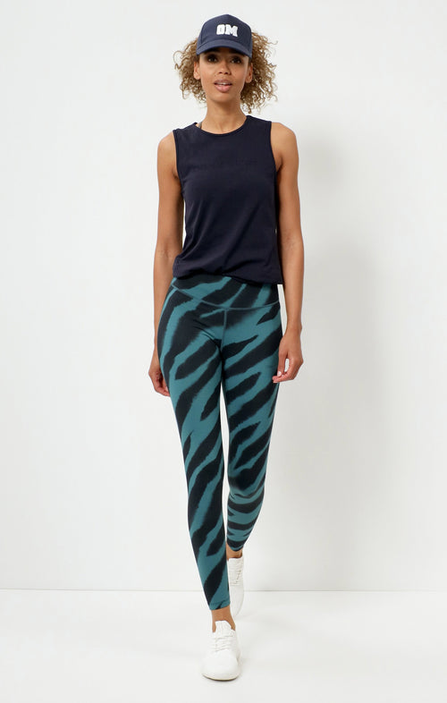 | color:grün |yoga sport leggings zebra grün