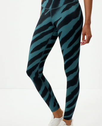 Leggings Flow Polyamide ♻️ - green | color:grün |yoga sport leggings zebra grün