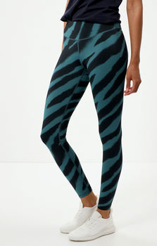Leggings Flow Polyamide ♻️ - green | color:grün |yoga sport leggings zebra grün