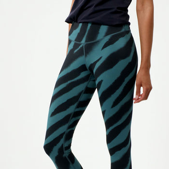 Leggings Flow Polyamid ♻️ - grün | color:grün |yoga sport leggings zebra grün