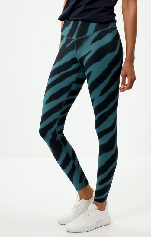| color:grün |yoga sport leggings zebra grün