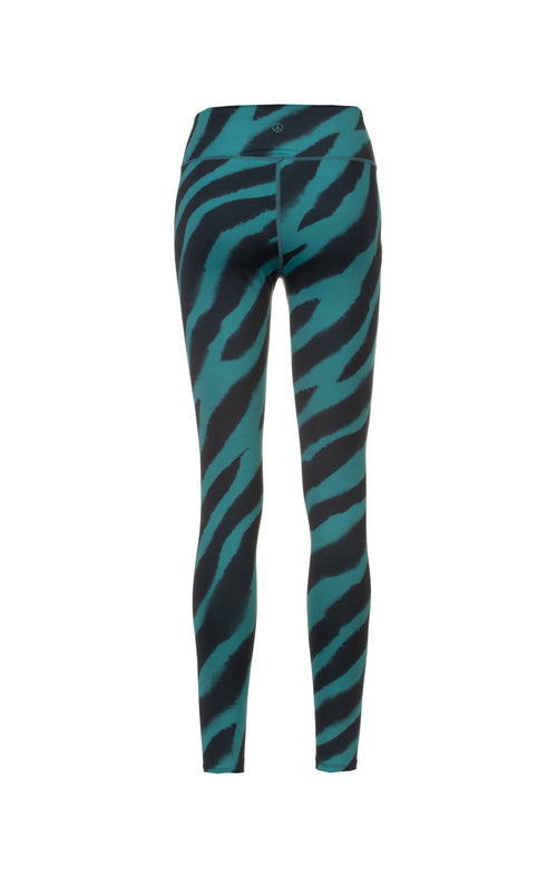 | color:grün |yoga sport leggings zebra grün