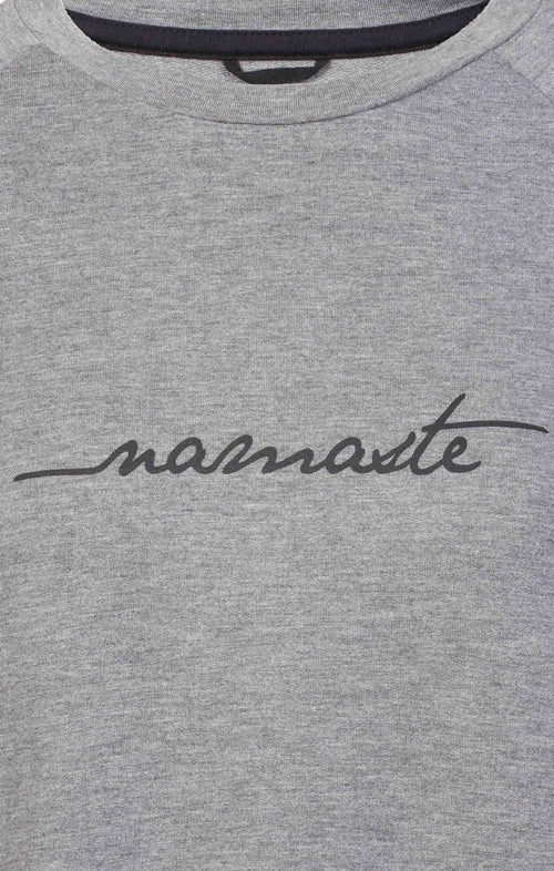 | color:grau |yoga sweater namaste grau