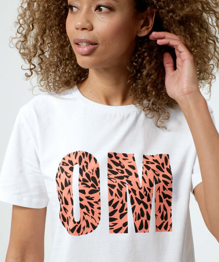 Loose T-Shirt OM organic cotton - orange | color:orange |yoga t-shirt OM orange