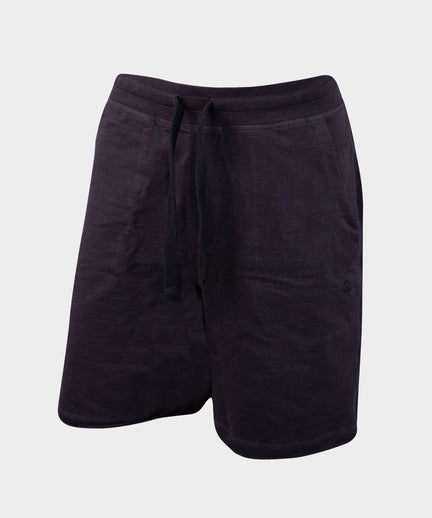 Vintage shorts organic cotton - black | color:schwarz |yoga shorts männer schwarz bio baumwolle