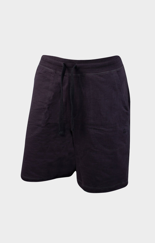 | color:schwarz |yoga shorts männer schwarz bio baumwolle