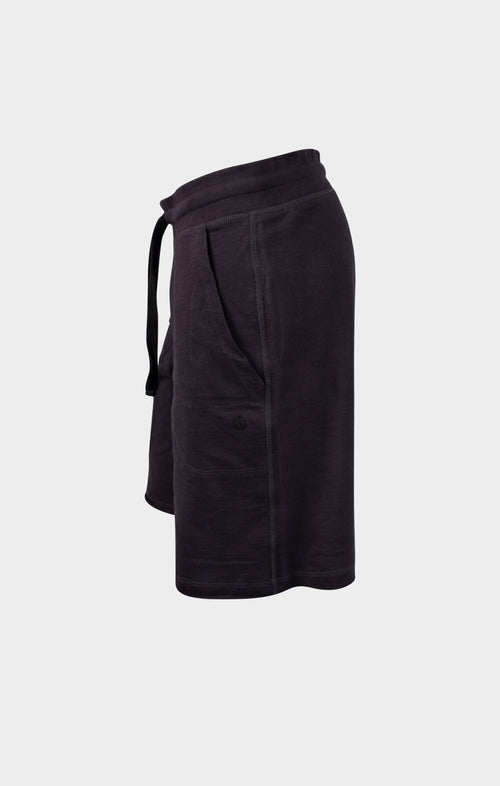 | color:schwarz |yoga shorts männer schwarz bio baumwolle