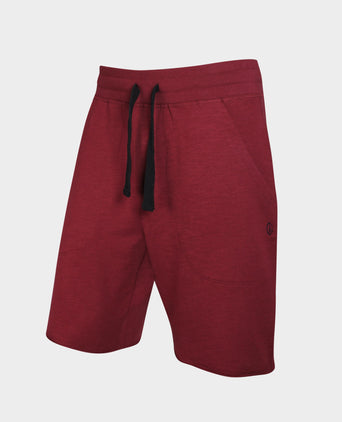 Vintage shorts organic cotton - red | color:red |yoga shorts men red