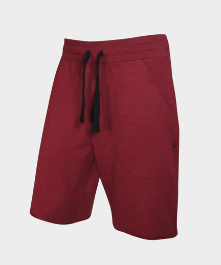 Vintage shorts organic cotton - red | color:red |yoga shorts men red