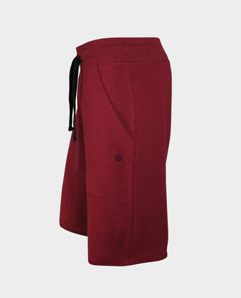 Vintage shorts organic cotton - red | color:red |yoga shorts men red