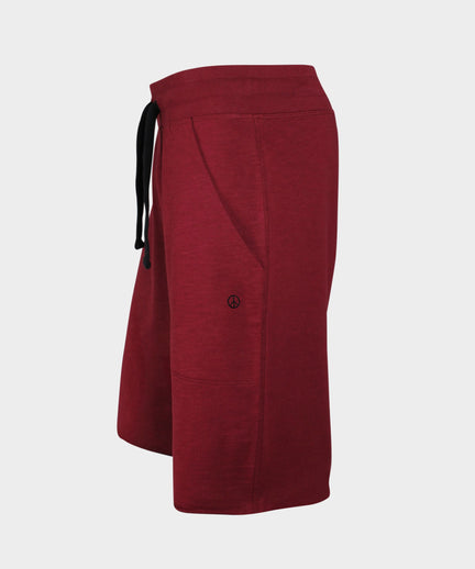 Vintage shorts organic cotton - red | color:red |yoga shorts men red